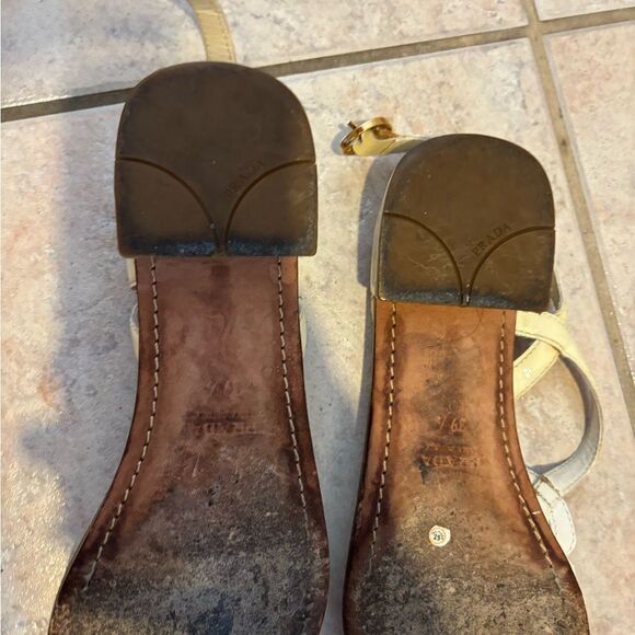 PRADA BRAIDED THONG SANDALS twisted flip flops
Shoes SLINGBACK FLATS open toe - Picture 6 of 7